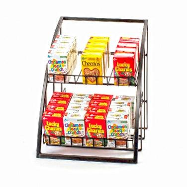 Cal-Mil 1702-13 Mission Two-Tier Black Wire Merchandiser - 16.25"H