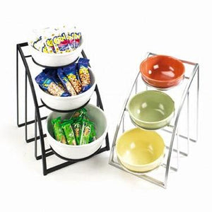 Cal-Mil 1712-8-13 Mission 8" Black Round Bowl Display Stand