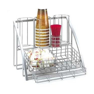 Cal-Mil 1715-39 Silver Mission Condiment Organizer