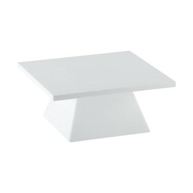 Cal-Mil 1917-1-15 Pedestal Riser - 4.75"H, Square, Acrylic, White