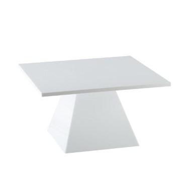 Cal-Mil 1917-2-15 Pedestal Riser - 8"H, Square, Acrylic, White