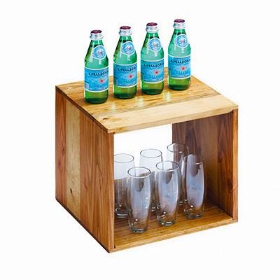 Cal-Mil 1929-12-99 12" Square Buffet Riser, Reclaimed Wood