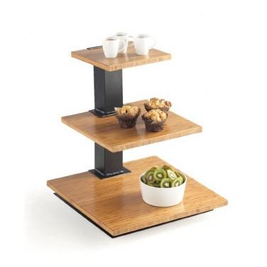 Cal-Mil 1930-60 3 Tier Elevation Display, Black, Bamboo