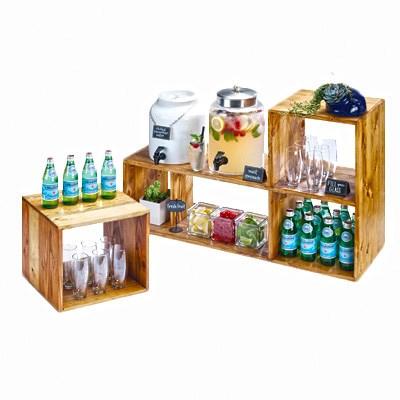 Cal-Mil 1933-99 Rectangular Buffet Riser, Reclaimed Wood