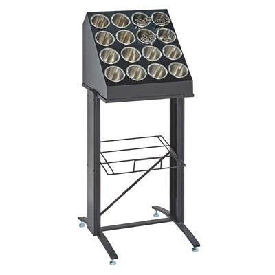 Cal-Mil 2003-13 Black Floorstanding Cylinder Holder Frame