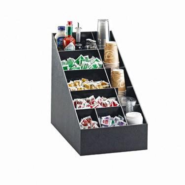 Cal-Mil 2047 Classic Black Cup / Lid / Condiment Organizer