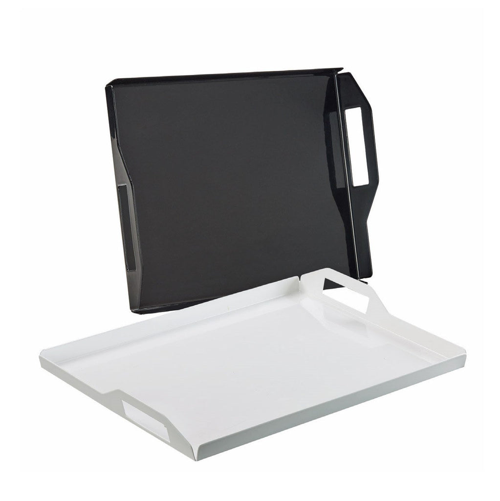 Cal-Mil 22007-1-13 Rectangular Room Service Tray, Metal, Black