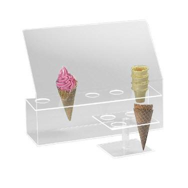 Cal-Mil 297 Five Cone Ice Cream Cone Holder with Sneeze Guard