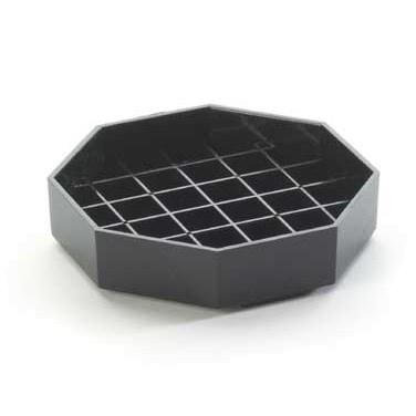 Cal-Mil 308-4-13 4" Octagon Drip Tray, Black