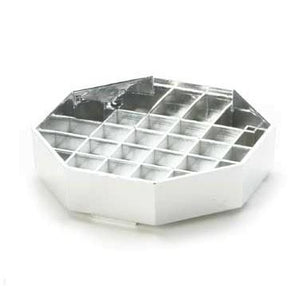 Cal-Mil 308-4-49 4" Octagon Standard Drip Tray, Chrome