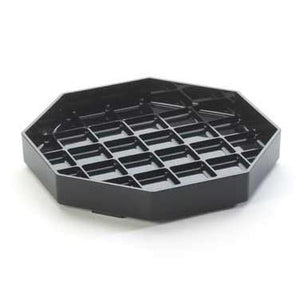 Cal-Mil 308-6-13 6" Octagon Standard Drip Tray, Black