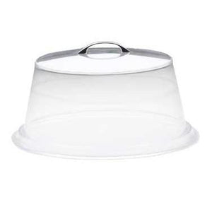 Cal-Mil 312-12 12" Round Colonial Cover - 6"H, Acrylic, Clear