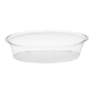 Cal-Mil 316-10-12 10" Round Turn N Serve Round Deep Tray, Clear