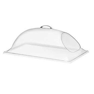 Cal-Mil 322-18 Dome Cover with Cut-Out For Display Trays - 8"H, Plastic, Clear