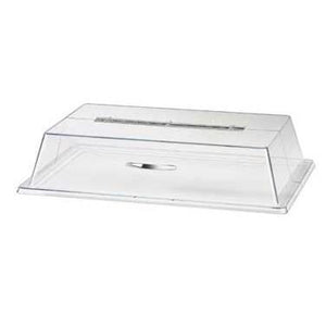 Cal-Mil 329-12 Clear Standard Rectangular Bakery Tray Cover with Long Hinge - 12"W