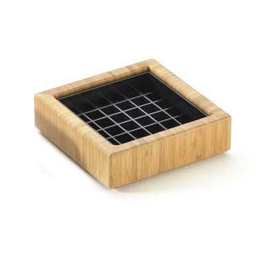 Cal-Mil 330-4-60 4" Bamboo Square Drip Tray