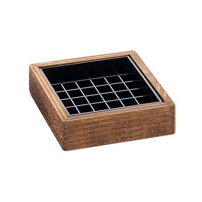 Cal-Mil 330-4-99 Madera 4" X 4" X 1" Rustic Pine Drip Tray
