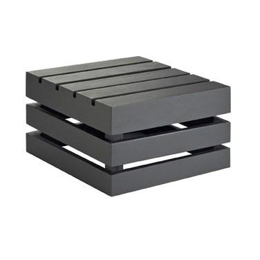 Cal-Mil 3332-7-96 12" Square Crate Riser - 7"H, Midnight Bamboo
