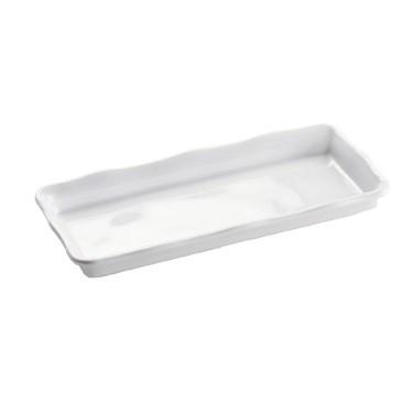 Cal-Mil 3414-15 Shallow Rectangular Bakery Tray, Melamine White