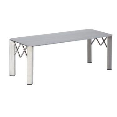 Cal-Mil 3418-7 20" Industrial Rectangular Riser - 7"H, Polished Metal