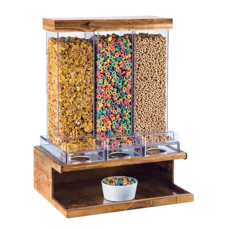 Cal-Mil 3434-99 Madera Rustic Pine 3 Bin Cereal Dispenser