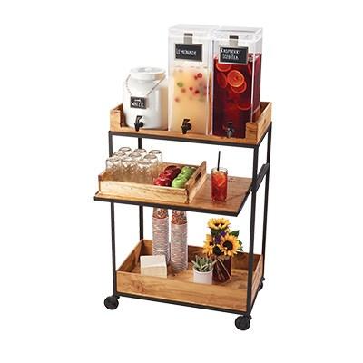 Cal-Mil 3461-99 Madera Rustic Pine 3-Tier Beverage Cart