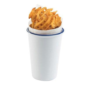 Cal-Mil 3462-15 3.5" Round French Fry Holder - Melamine, White