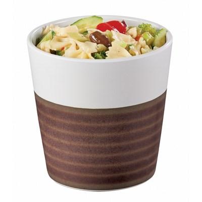 Cal-Mil 3471-5 32 Oz. Two-Tone Melamine Stoneware Small Bowl