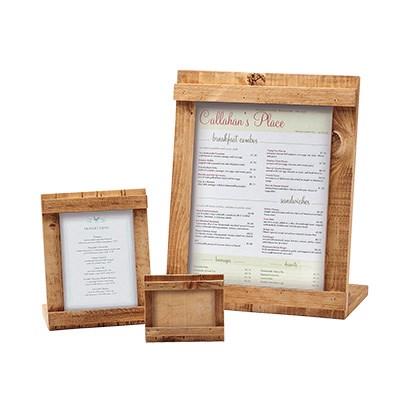 Cal-Mil 3483-46-99 Madera Card Holder, 4"W X 6"H, Reclaimed Wood