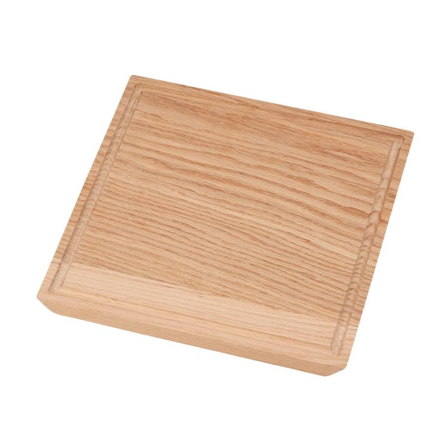 Cal-Mil 3496-1111-21 11" Square Serving Board - 0.75"H, Wood, Oak