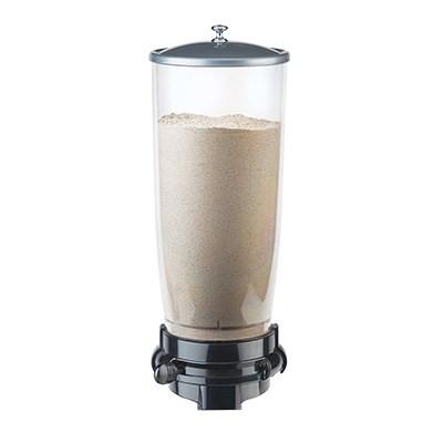 Cal-Mil 3521-1-13 Wall-Mount Powder Dispenser with (1) 5 Liter Container - Plastic, Black