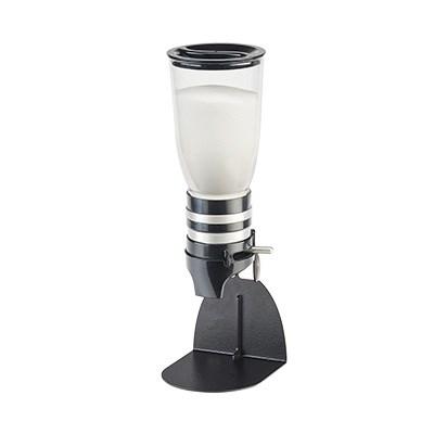 Cal-Mil 3527-1-13 Freestanding Sugar/Creamer Dispenser with (1) 1 Liter Container - Plastic, Black