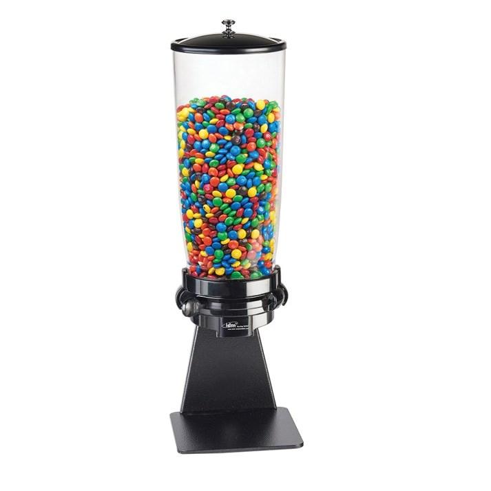 Cal-Mil 3534-1-13 Countertop Topping Dispenser with (1) 5 Liter Container - Metal Stand, Black