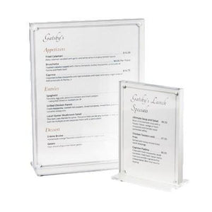 Cal-Mil 3567-811 Clear Card Holder - 8.5" X 11", Plastic, Clear