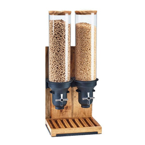 Cal-Mil 3584-2-99 Madera 9 Liter Double Canister Cereal Dispenser, Plastic/Wood