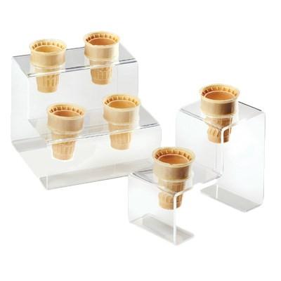 Cal-Mil 3601-4 Four Cone Acrylic Ice Cream Cone Holder