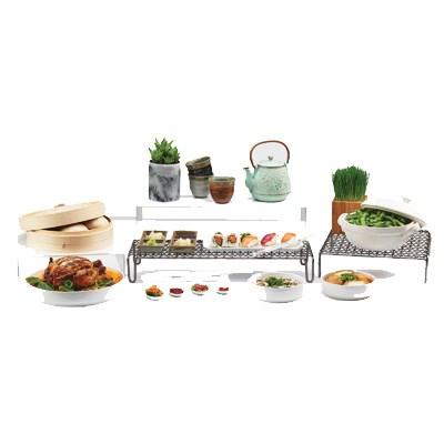 Cal-Mil 3609-11 Rectangular Mesh Metal Riser - 11.25"H