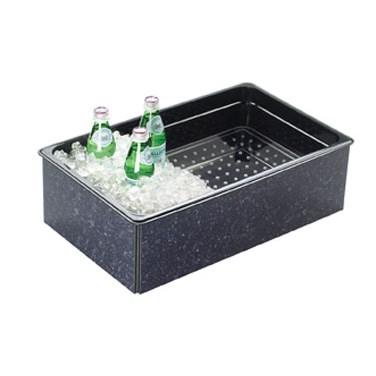 Cal-Mil 368-12-17 Ice Pan Housing, Food Pan, Fully Insulated, Black