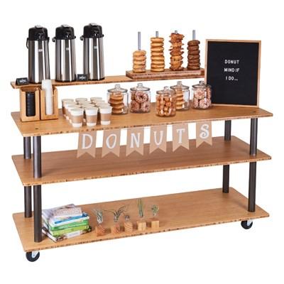 Cal-Mil 3698-4-60SHELF Bamboo U-Build Cart Top Shelf, Bronze