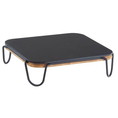Cal-Mil 3725-3 Reversible Bamboo/Midnight Bamboo Square Riser - 3.5"H