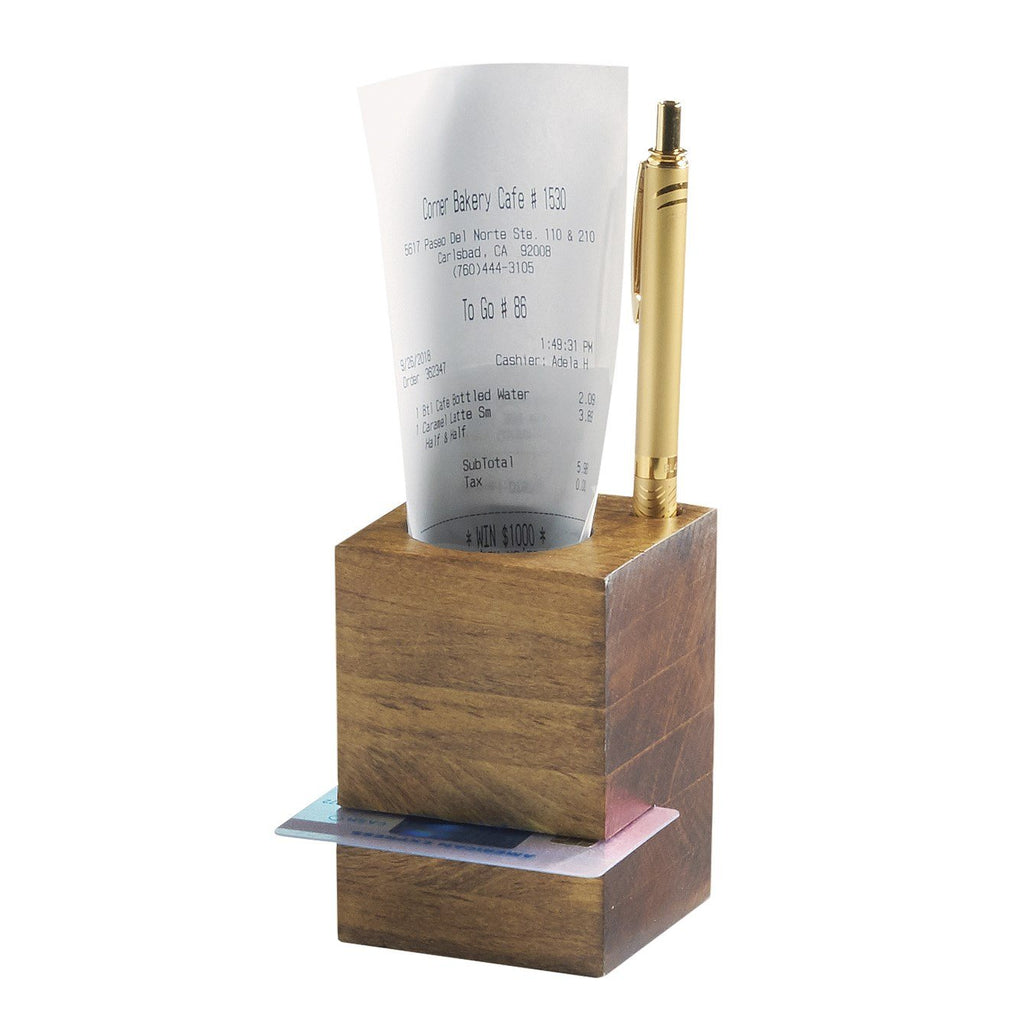 Cal-Mil 3734-99 Madera Rustic Pine Restaurant Receipt Holder