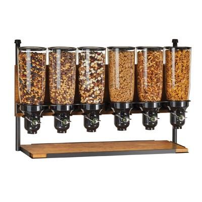 Cal-Mil 3741 Madera Floorstanding Dry Food Merchandiser 6 Cylinder Attachment, Acrylic