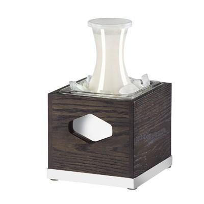 Cal-Mil 3800-6-87 Ice Housing with Clear Pan - 7.25"W, Oak, Dark Gray