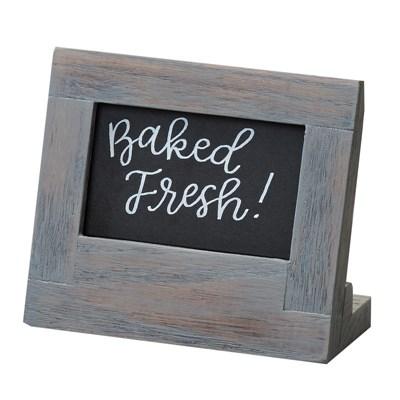 Cal-Mil 3818-23-83 Write-On Sign, 5.5" X 2.5" X 4.5", Gray