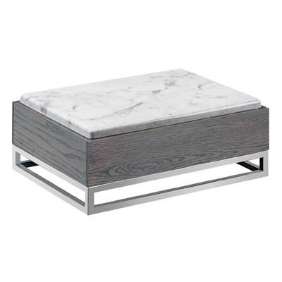 Cal-Mil 3822-6-83 Ashwood Rectangular Display Riser with Melamine Top, 6.25"H, Gray