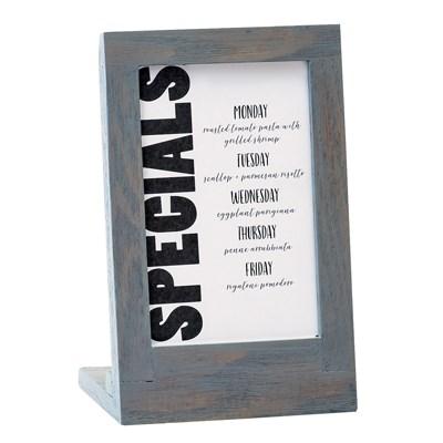 Cal-Mil 3825-46-83 Ashwood Menu Card Holder, 4" X 3.5" X 6.5", Gray