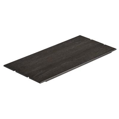 Cal-Mil 3826-1124-87 Cinderwood Rectangular Display Shelf - 11" X 24", Oak, Dark Gray