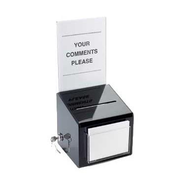Cal-Mil 390 Suggestion Box with Cardholder