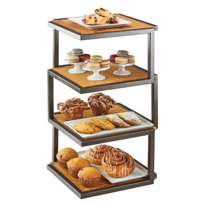 Cal-Mil 3918-84 Sierra Square Riser with (4) Shelves, Bronze