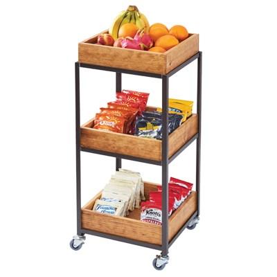 Cal-Mil 3921-84 Sierra 3 Tier Merchandiser Cart, Bronze